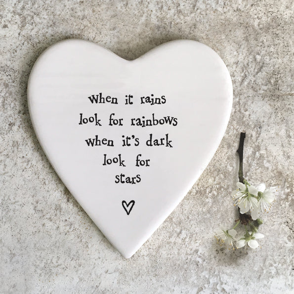 Porcelain Heart Coaster