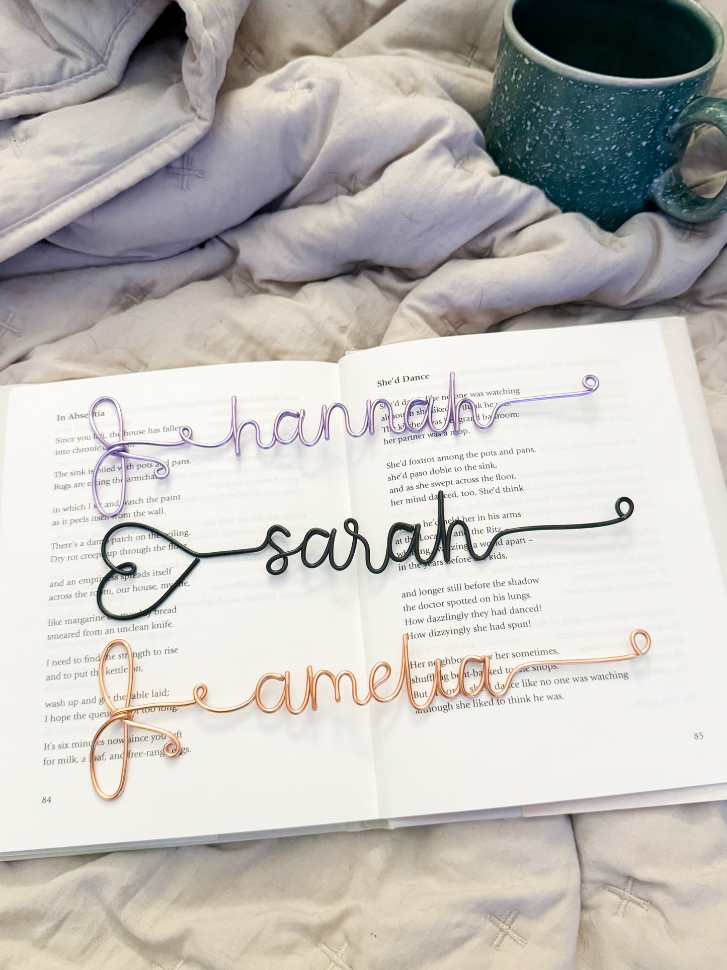 Personalised Wire Bookmark