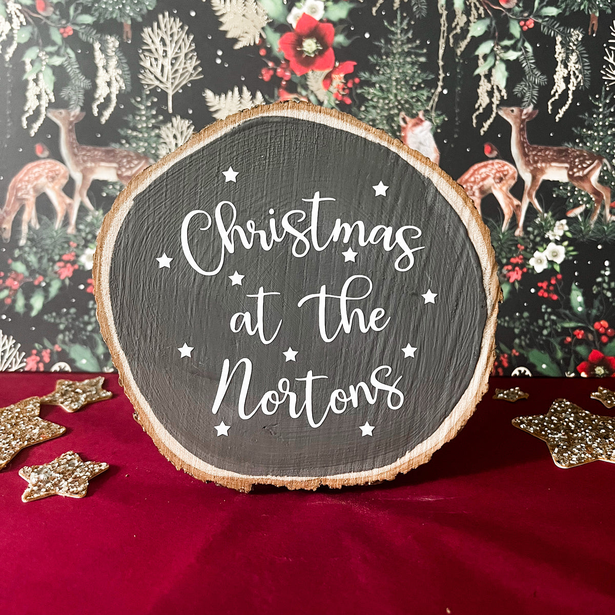 Christmas Personalised Wood Sign