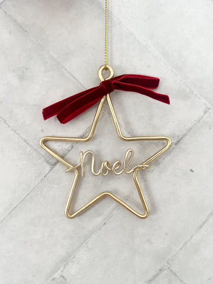 Wire Star Bauble