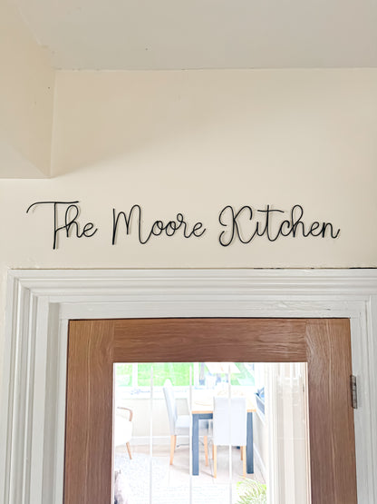 Personalised Family Kitchen Sign