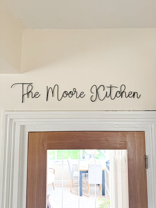 Personalised Family Kitchen Sign