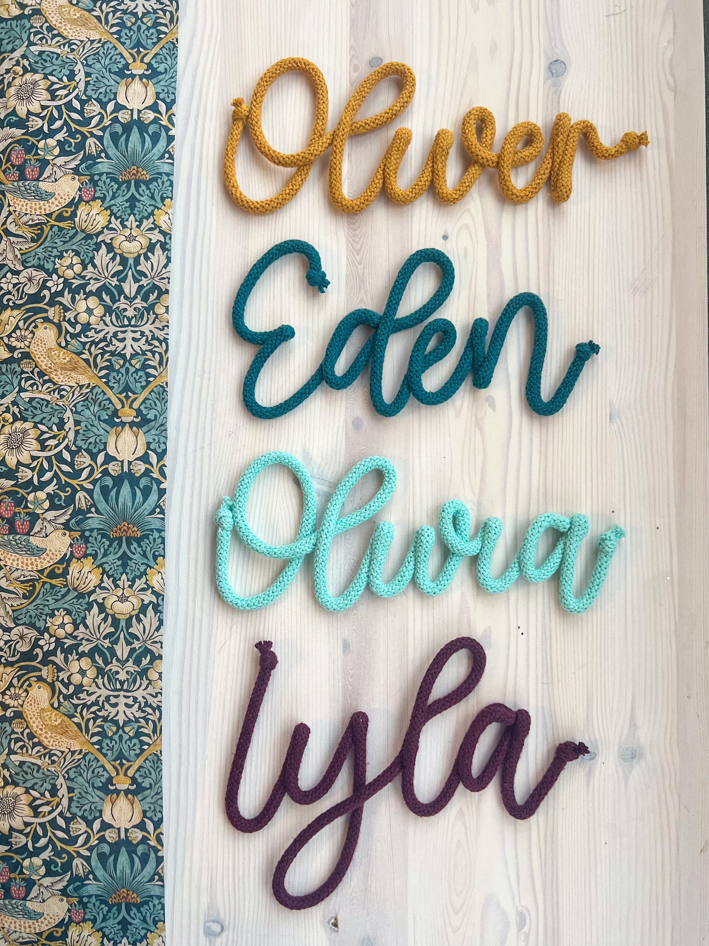 Mini Rope Name Sign