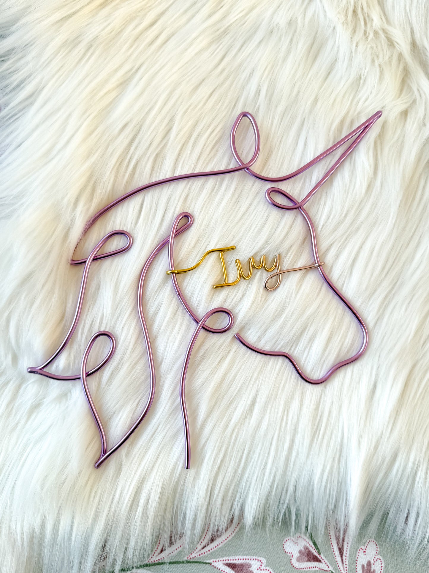 Personalised Wire Unicorn