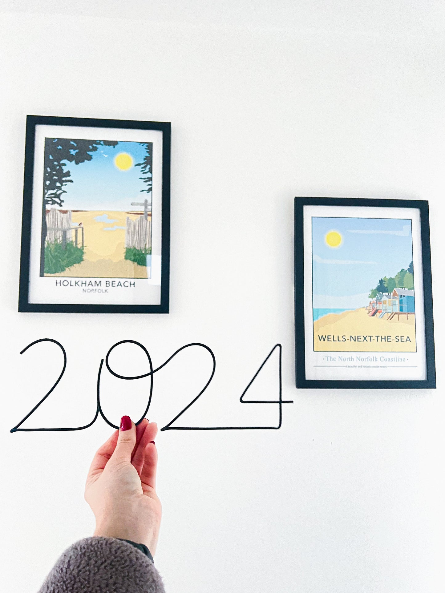 Wire Personalised Year Sign
