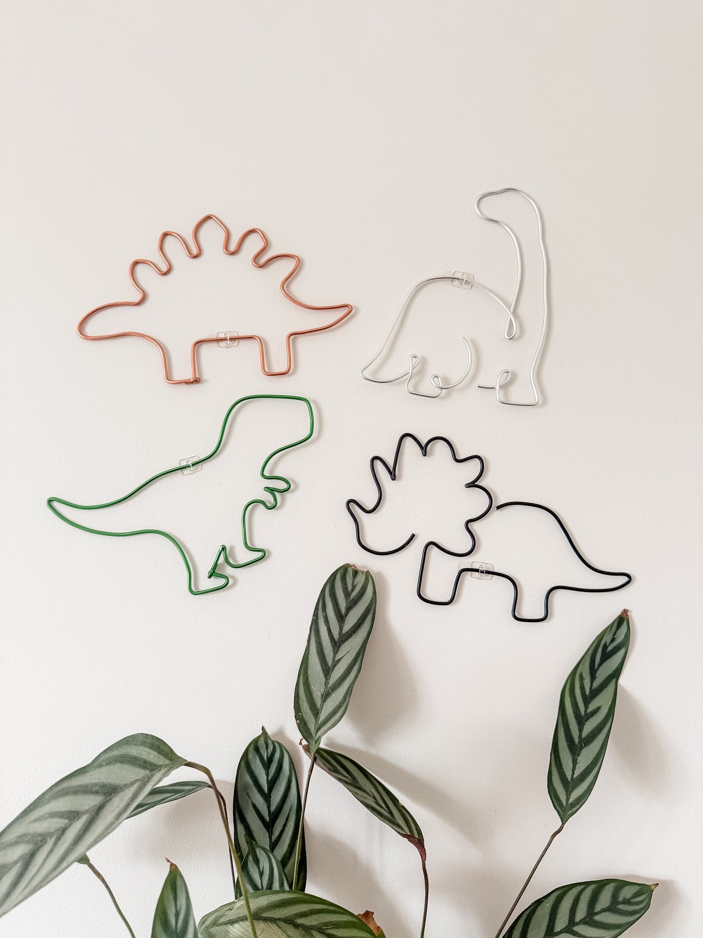 Wire Dinosaur Wall Art