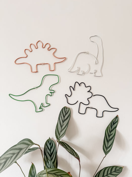 Wire Dinosaur Wall Art