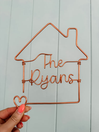 Wire Personalised House