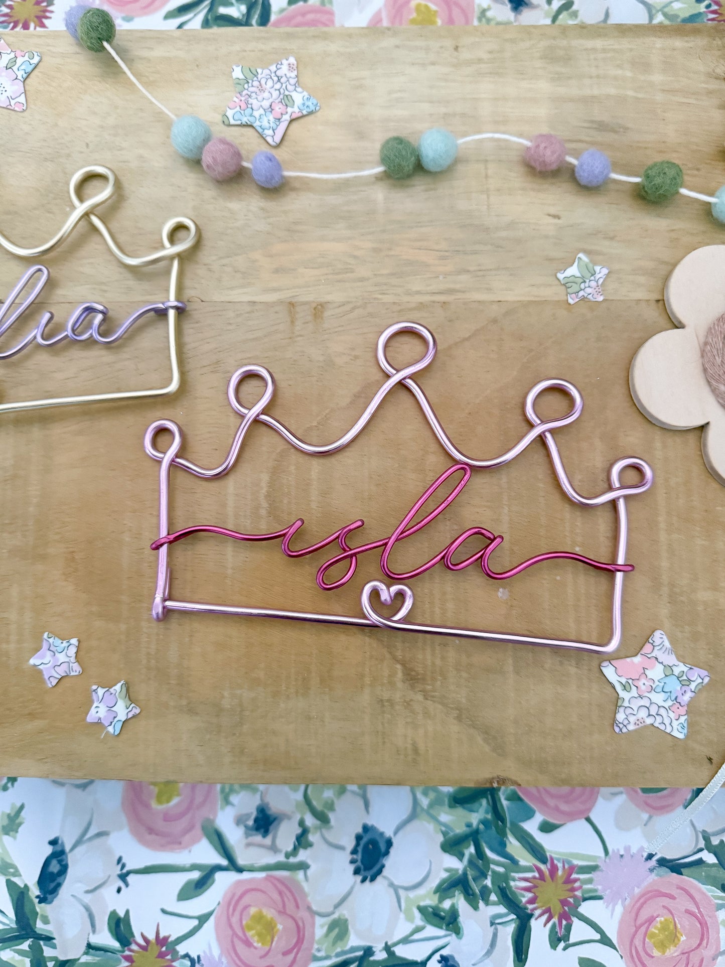 Personalised Wire Crown