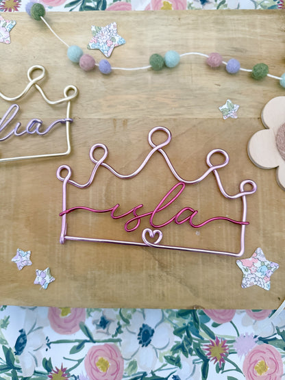 Personalised Wire Crown