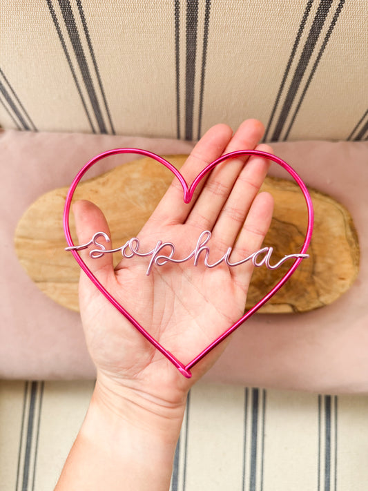 Personalised Wire Heart