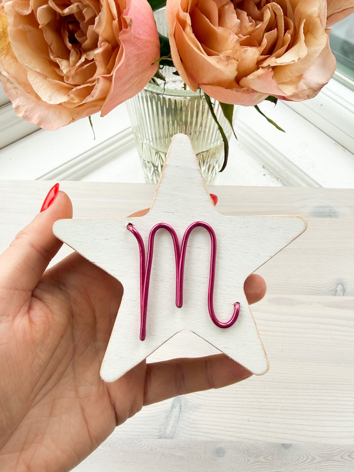 Personalised Letter Wooden Star Keepsake