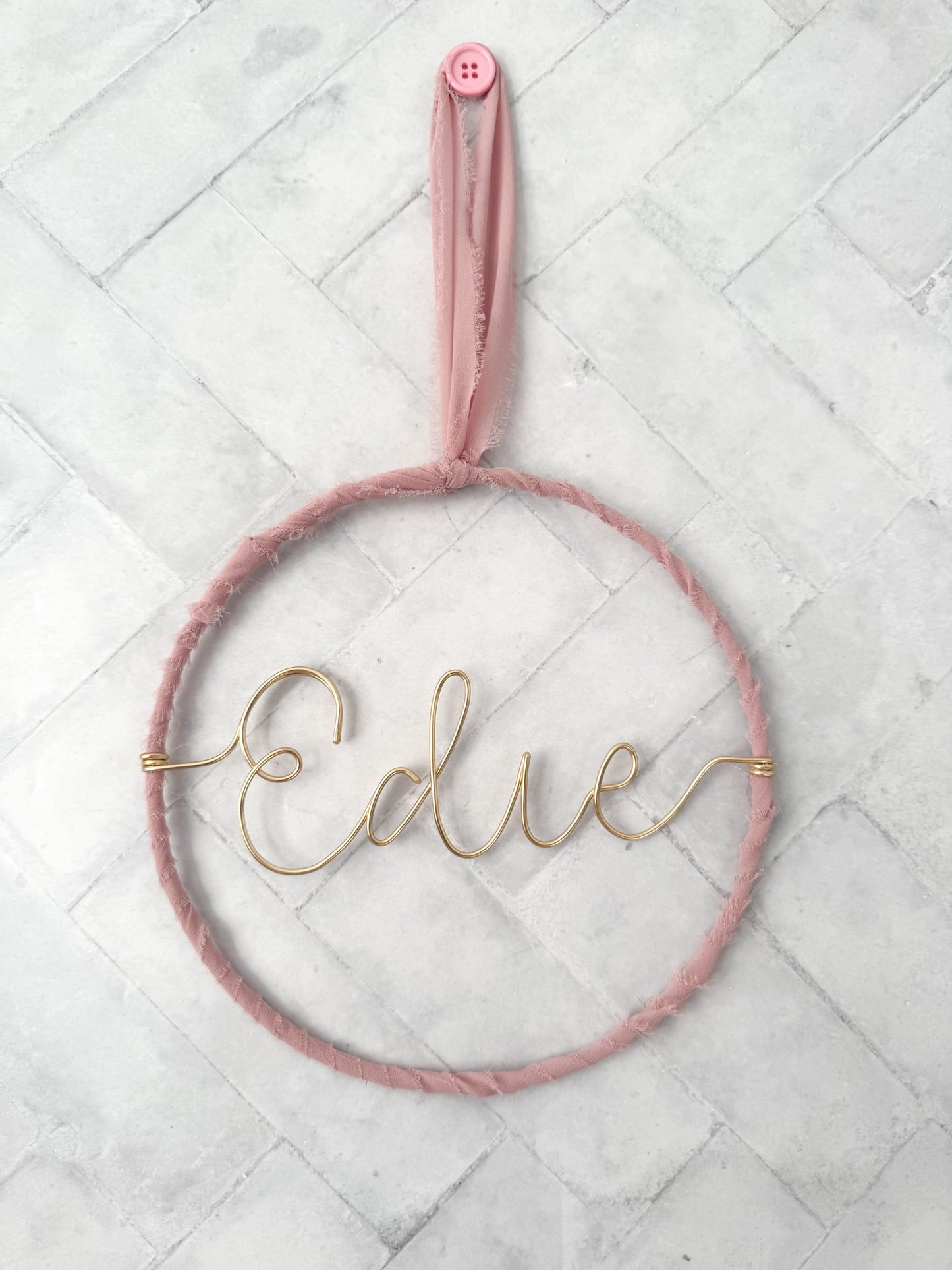 Personalised Ribbon Name Sign