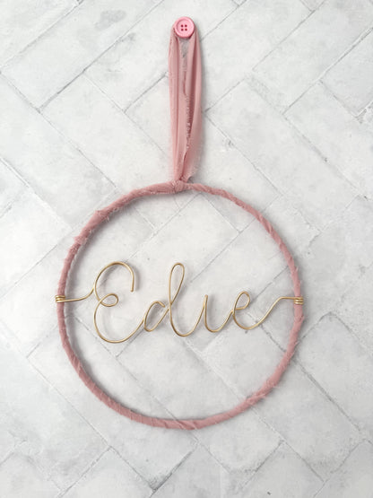 Personalised Ribbon Name Sign