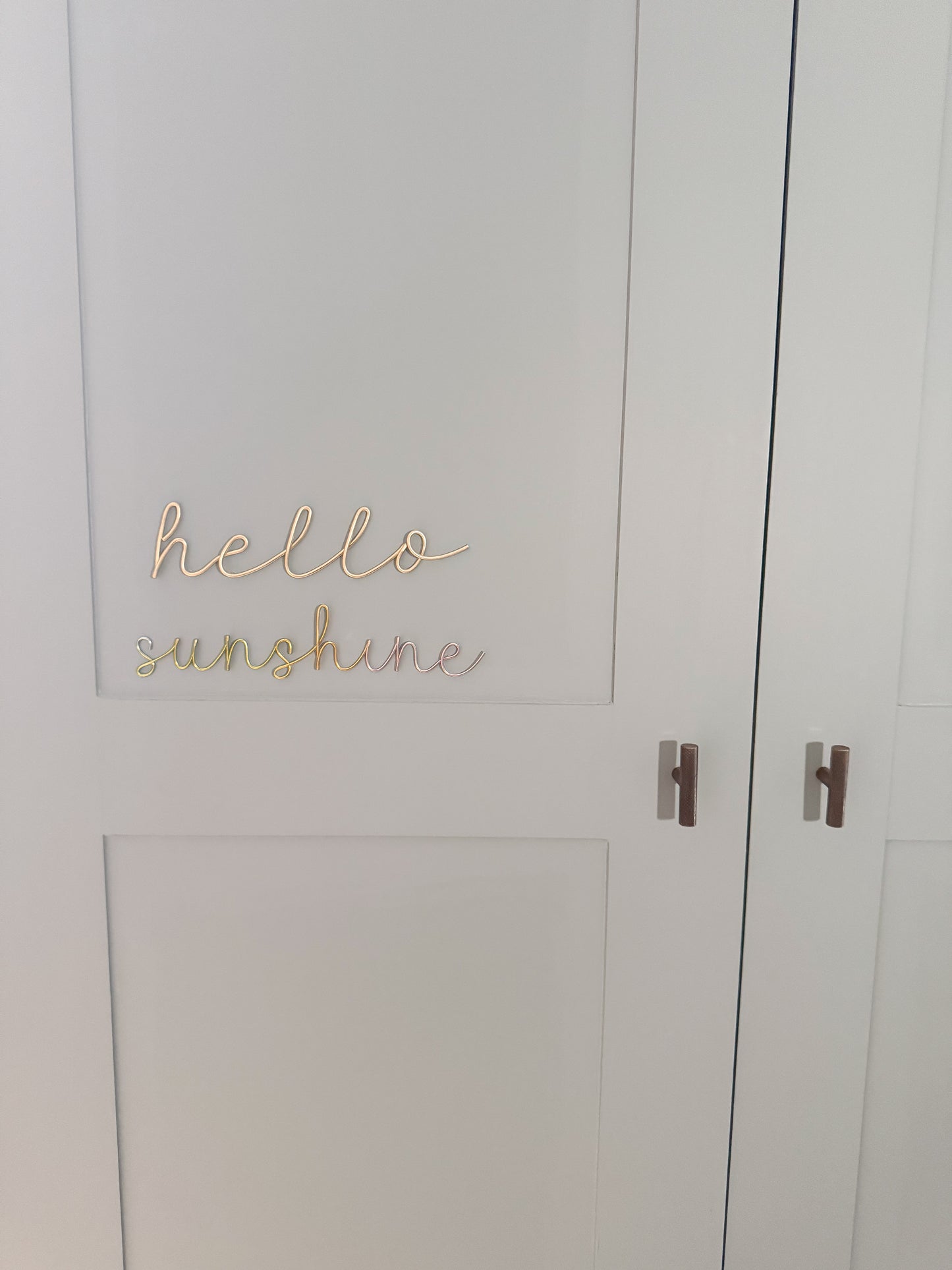 Wire Hello Sunshine Sign