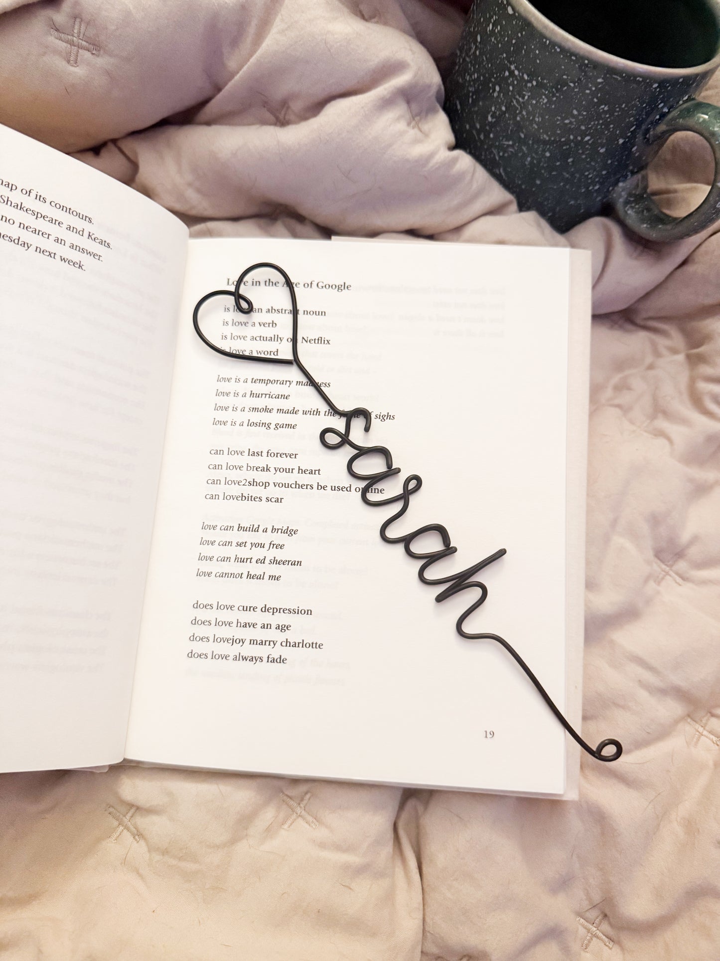 Personalised Wire Bookmark