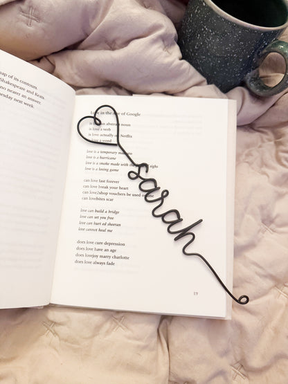 Personalised Wire Bookmark