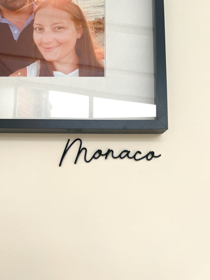 Wire Place Name Sign