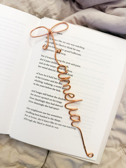 Personalised Wire Bookmark
