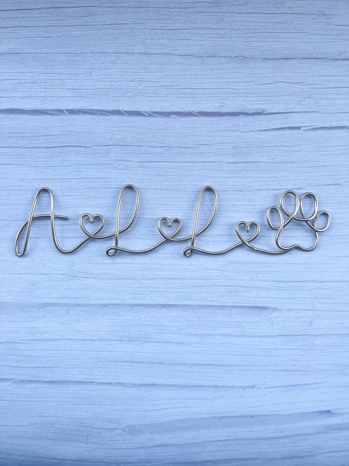 Personalised Wire Family Initials