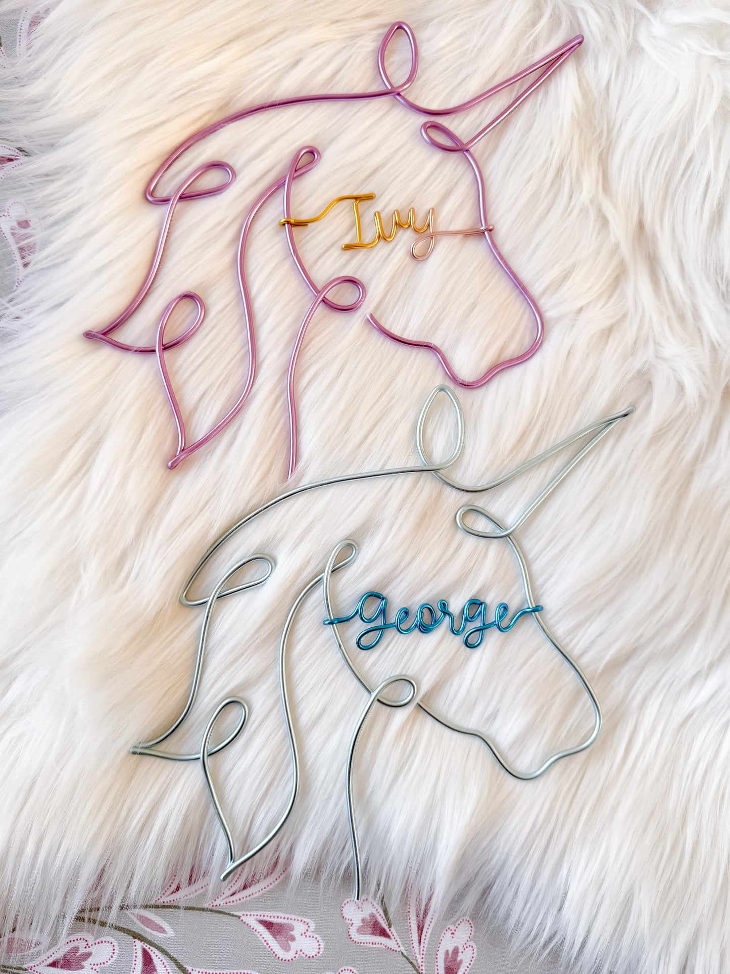Personalised Wire Unicorn
