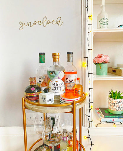 Wire Gin o Clock sign