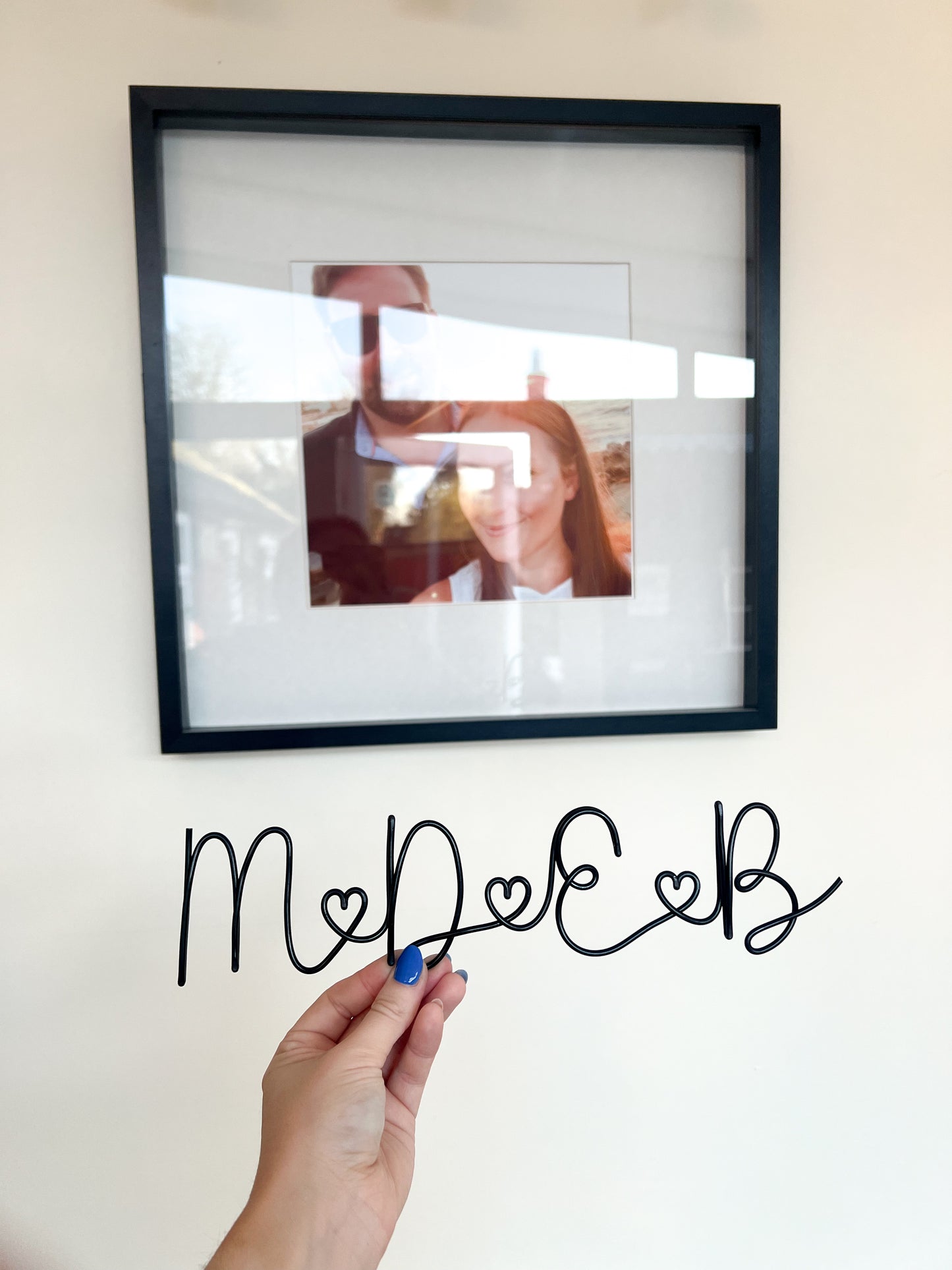 Personalised Wire Family Initials