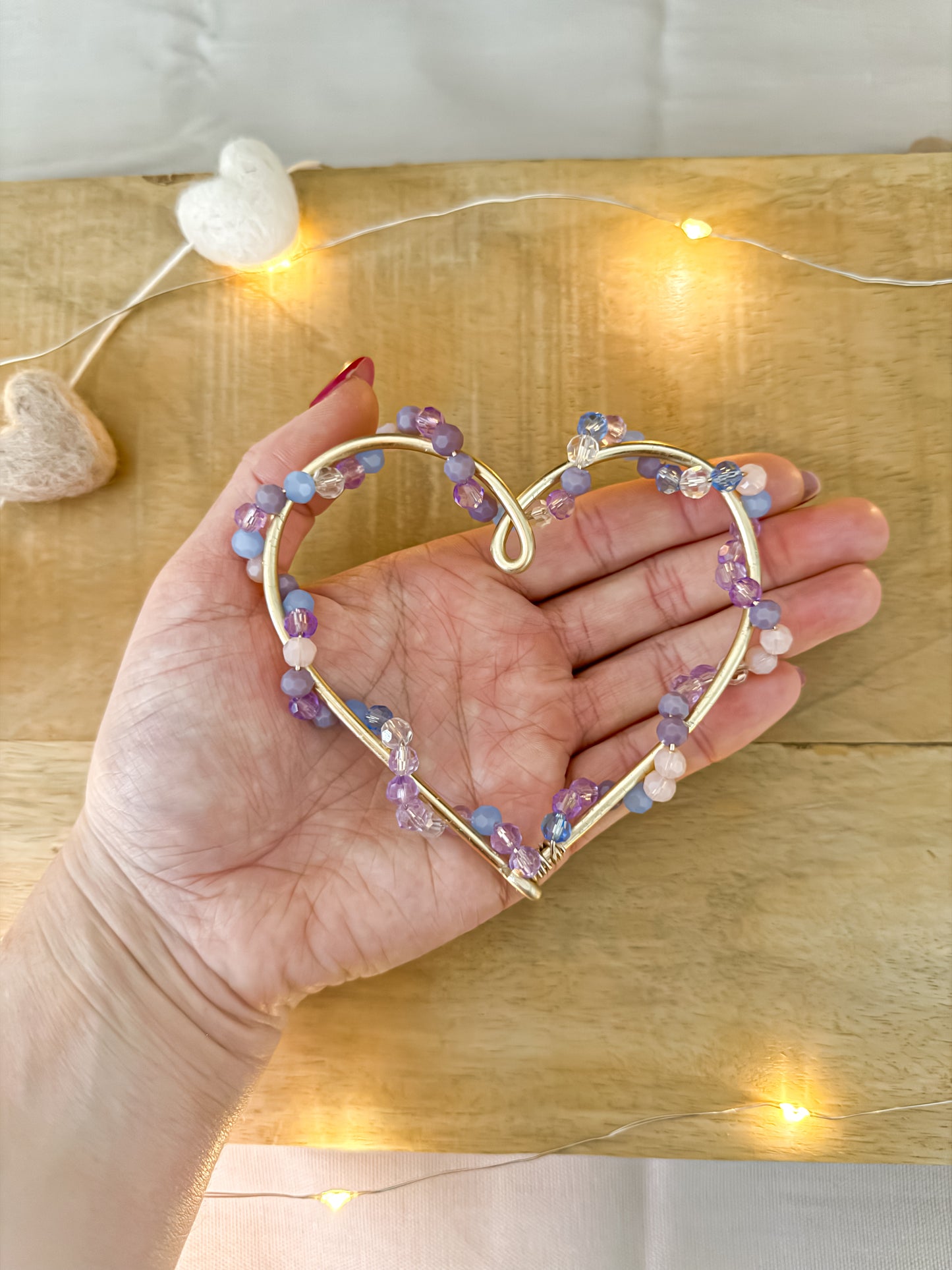 Wire Twisted Bead Heart