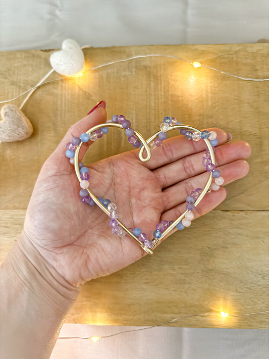 Wire Twisted Bead Heart