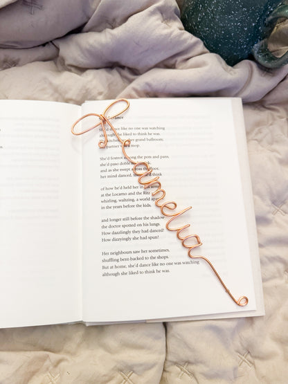 Personalised Wire Bookmark