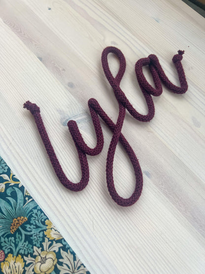 Mini Rope Name Sign
