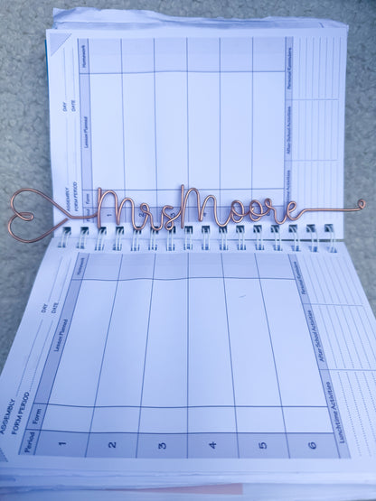 Personalised Teacher Bookmark