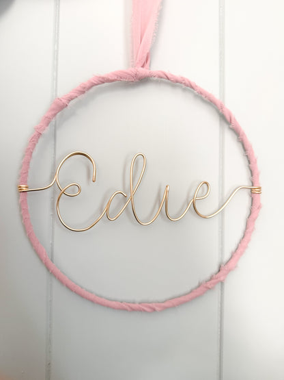 Personalised Ribbon Name Sign