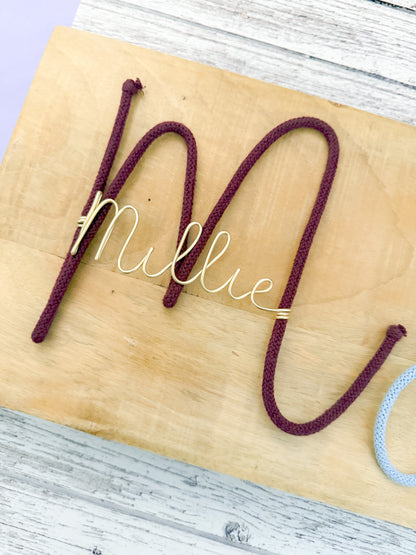 Personalised Rope Initial