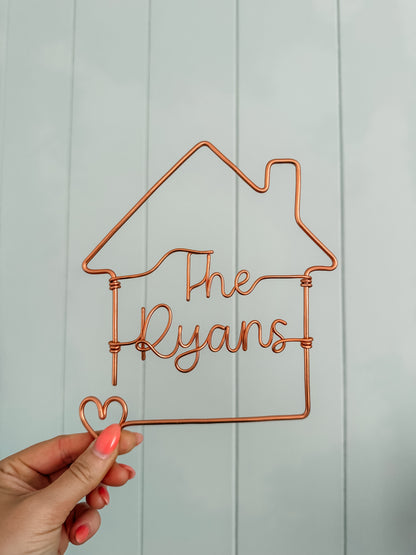 Wire Personalised House