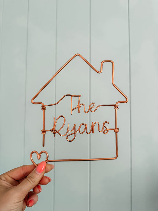 Wire Personalised House