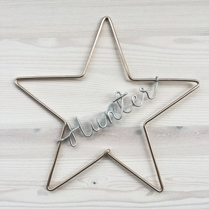 Personalised Wire Star