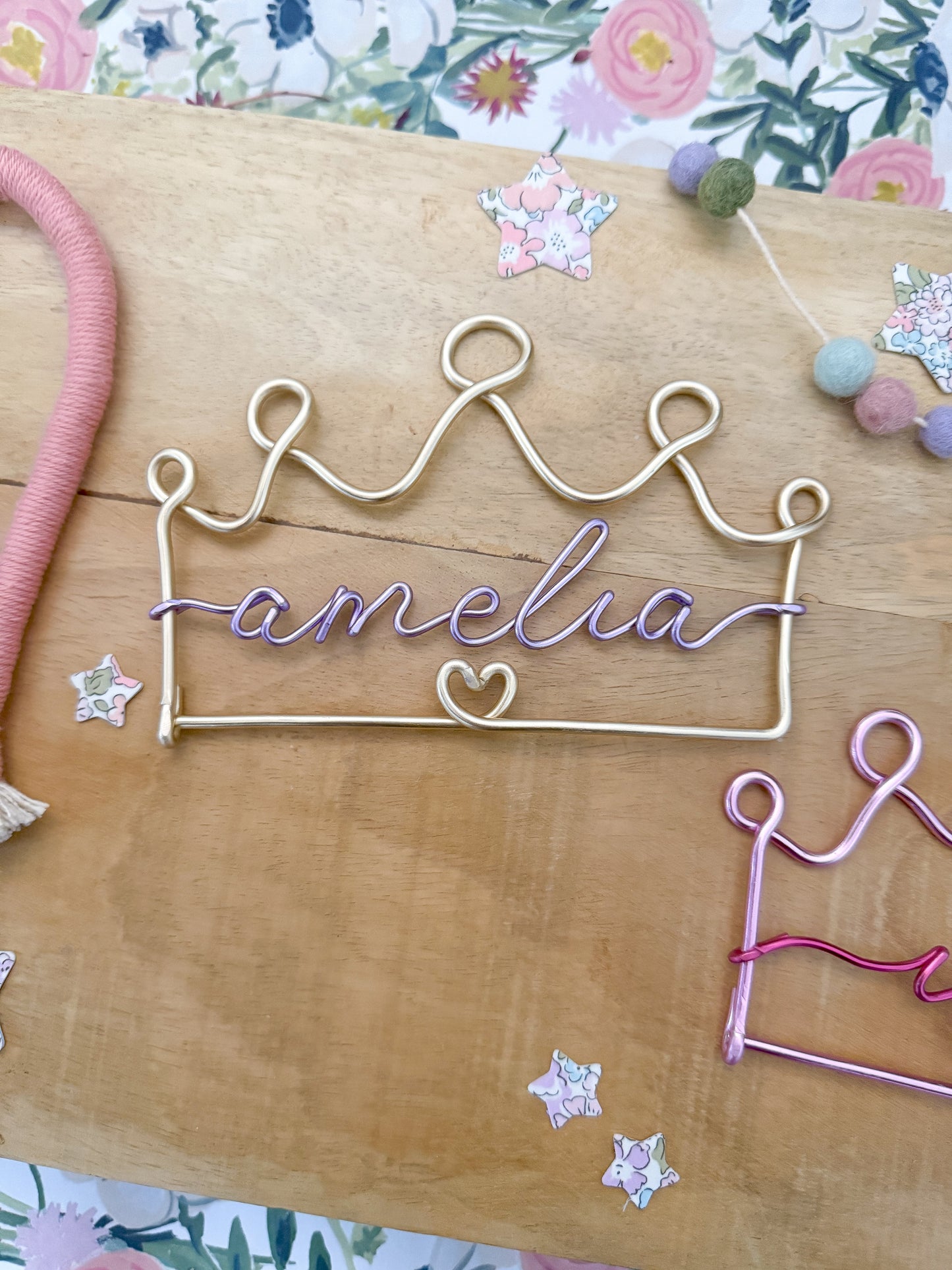 Personalised Wire Crown