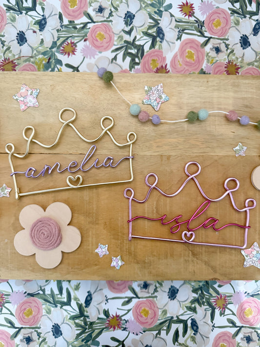 Personalised Wire Crown