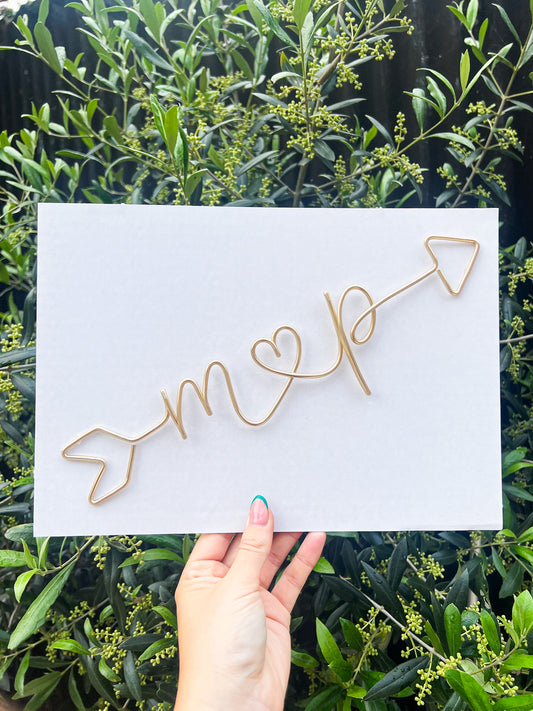 Personalised Initials Arrow