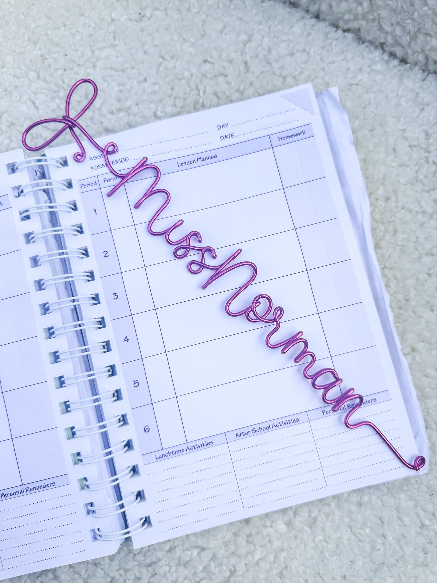 Personalised Teacher Bookmark