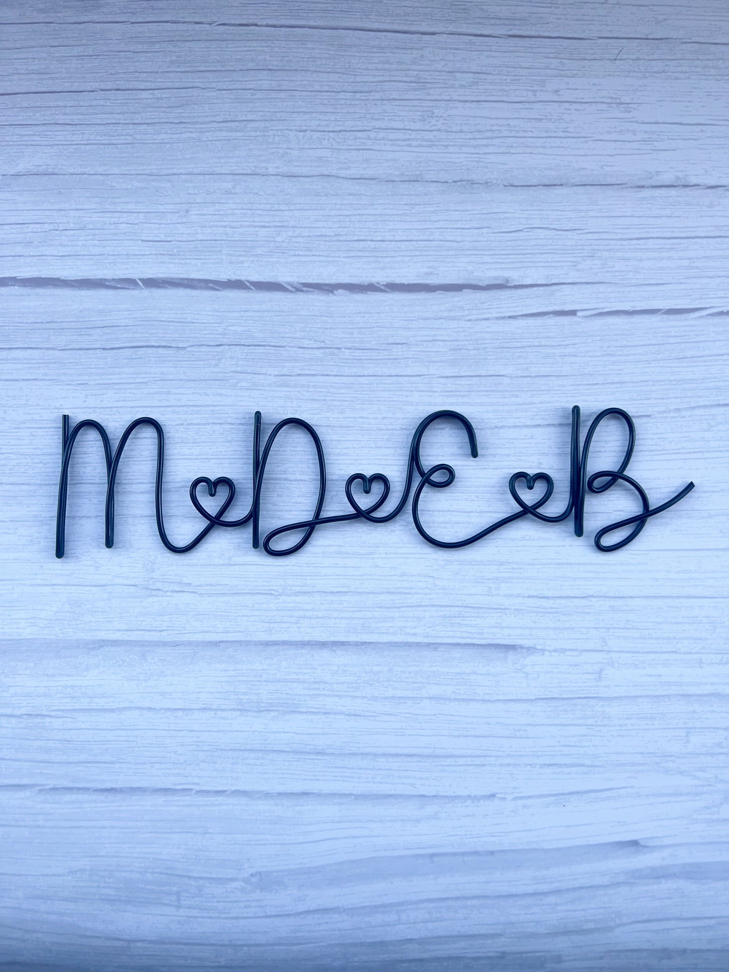 Personalised Wire Family Initials