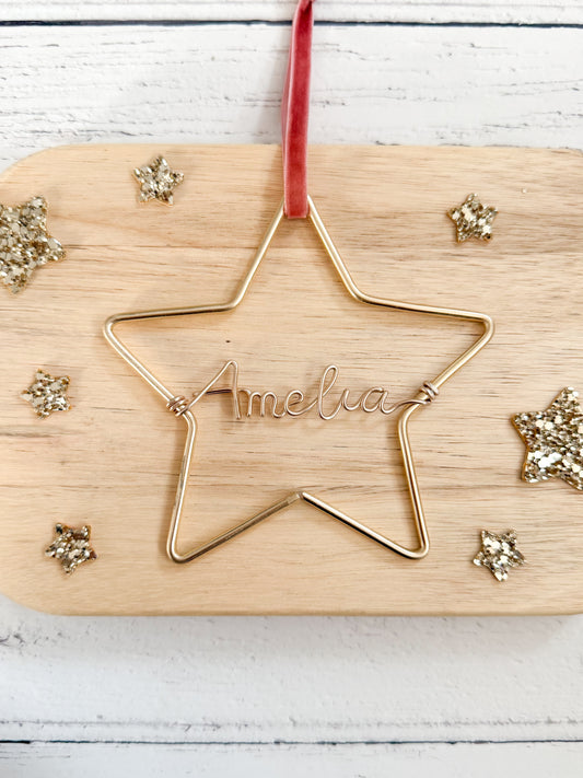 Personalised Name Star Bauble