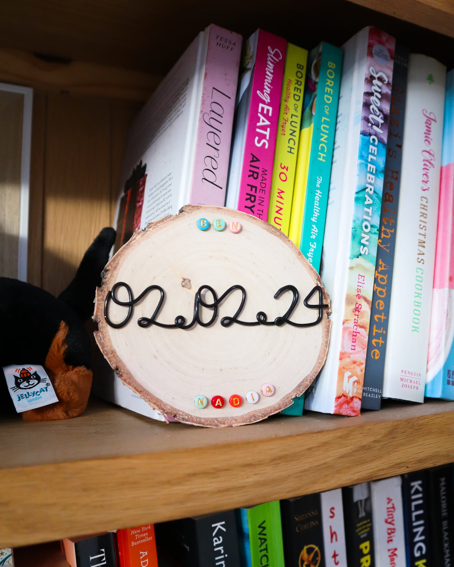 Personalised Couples Name Wood Slice