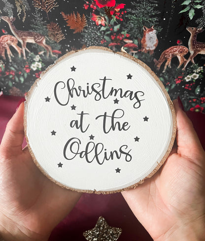 Christmas Personalised Wood Sign