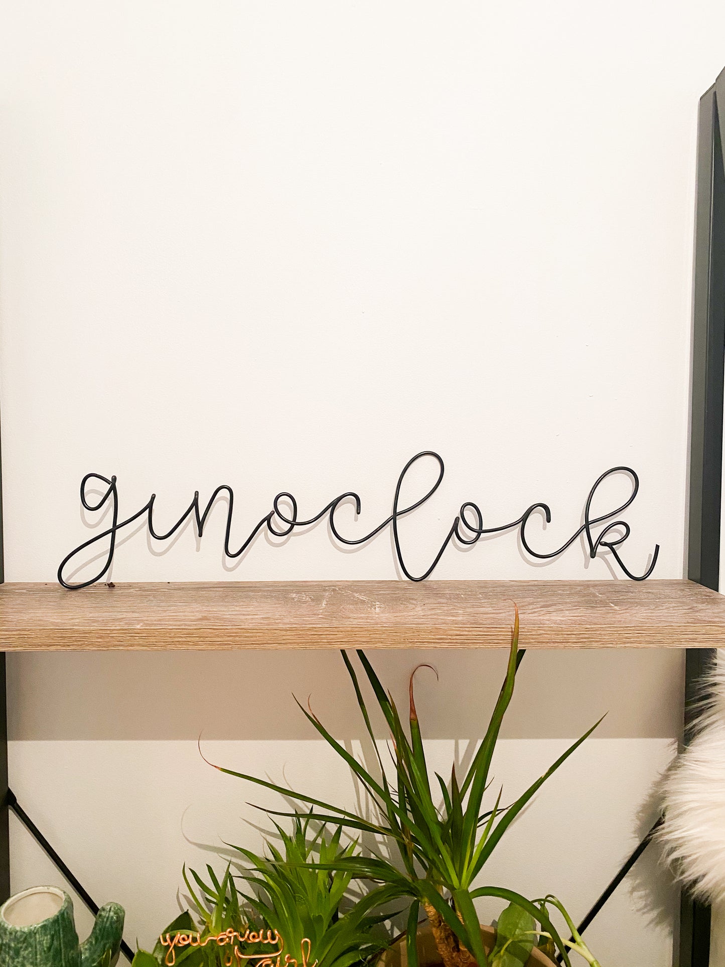 Wire Gin o Clock sign