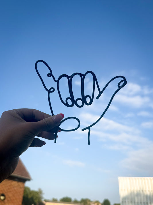 Wire Shaka Hand Sign