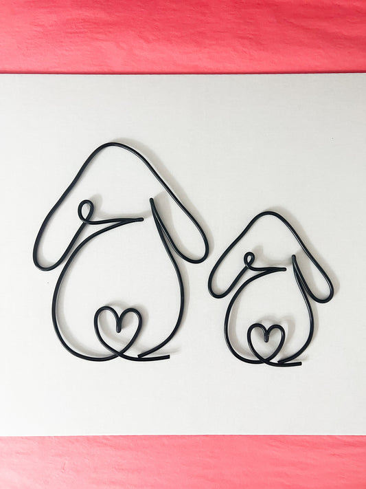 Wire Heart Rabbit