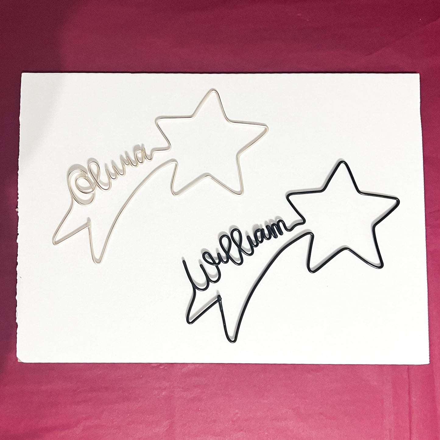 Personalised Wire Shooting Star