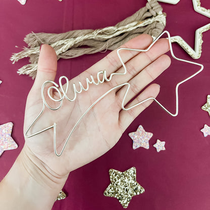 Personalised Wire Shooting Star